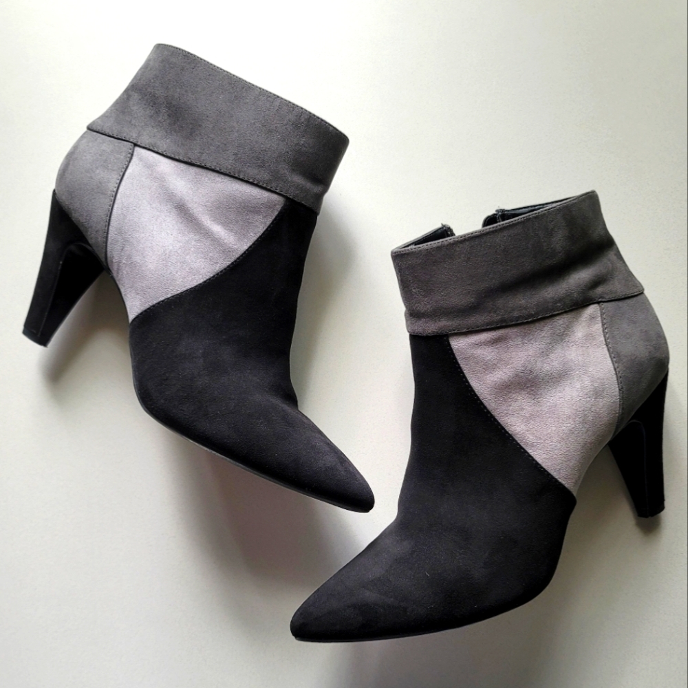 Vegan suede women's boots size 10